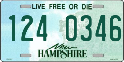 NH license plate 1240346