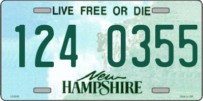 NH license plate 1240355