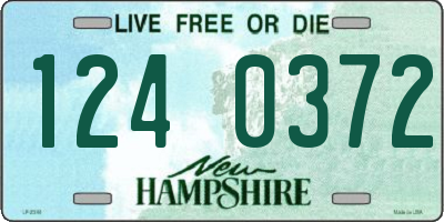 NH license plate 1240372