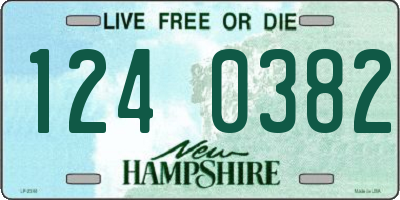 NH license plate 1240382