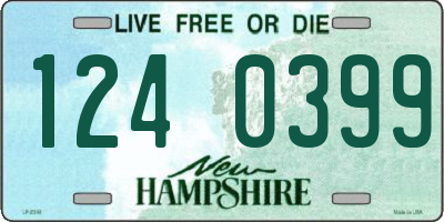 NH license plate 1240399