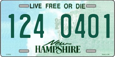 NH license plate 1240401