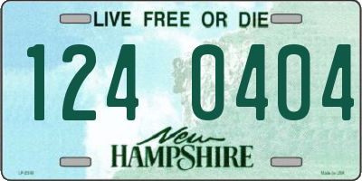 NH license plate 1240404