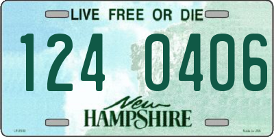 NH license plate 1240406
