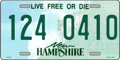 NH license plate 1240410