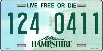 NH license plate 1240411