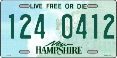 NH license plate 1240412