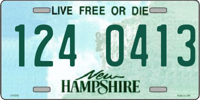 NH license plate 1240413