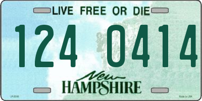 NH license plate 1240414