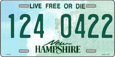 NH license plate 1240422