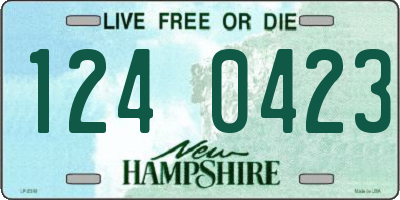 NH license plate 1240423