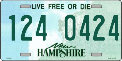 NH license plate 1240424