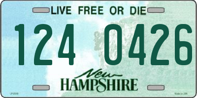 NH license plate 1240426