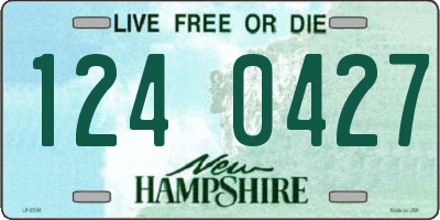 NH license plate 1240427