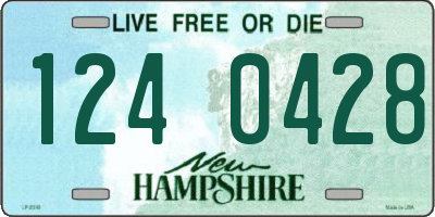 NH license plate 1240428