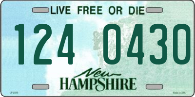 NH license plate 1240430