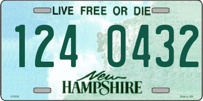 NH license plate 1240432