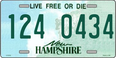 NH license plate 1240434