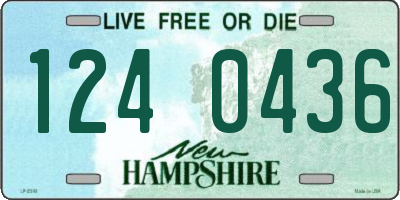 NH license plate 1240436
