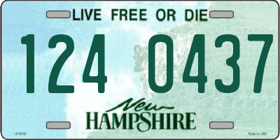NH license plate 1240437