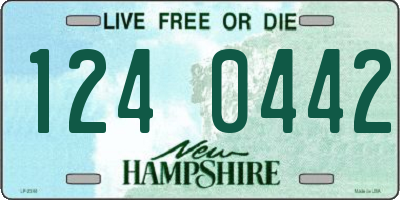 NH license plate 1240442