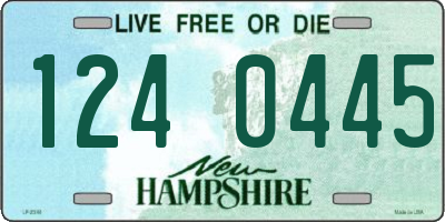 NH license plate 1240445
