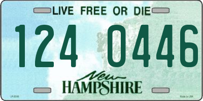 NH license plate 1240446