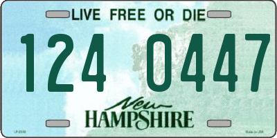 NH license plate 1240447