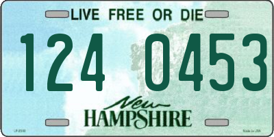 NH license plate 1240453