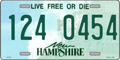 NH license plate 1240454