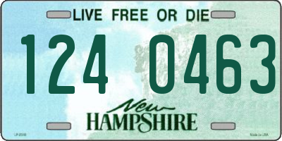 NH license plate 1240463