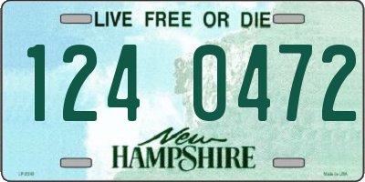 NH license plate 1240472
