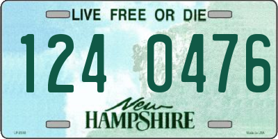 NH license plate 1240476