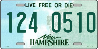 NH license plate 1240510