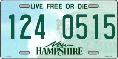 NH license plate 1240515