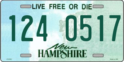 NH license plate 1240517