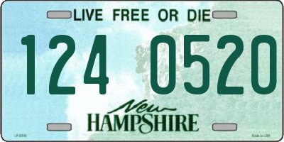 NH license plate 1240520