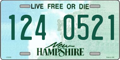 NH license plate 1240521
