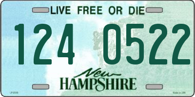 NH license plate 1240522
