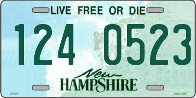 NH license plate 1240523