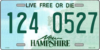 NH license plate 1240527