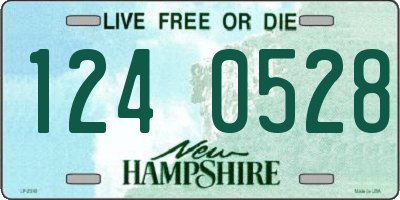 NH license plate 1240528