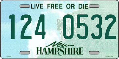 NH license plate 1240532