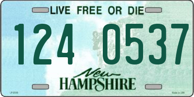 NH license plate 1240537