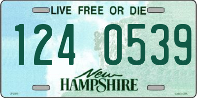 NH license plate 1240539
