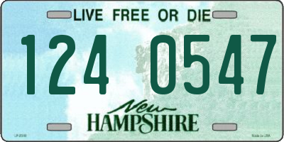 NH license plate 1240547