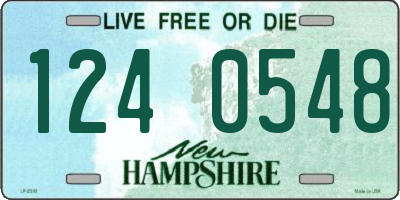 NH license plate 1240548