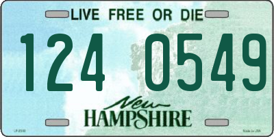 NH license plate 1240549