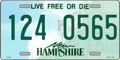 NH license plate 1240565
