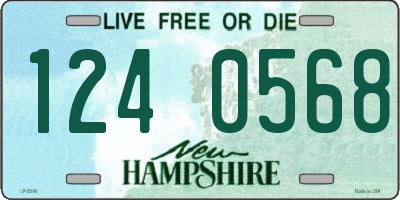 NH license plate 1240568